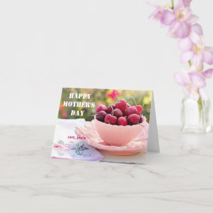 Happy Mother's Day pretty Cherries Fruits Mom Card