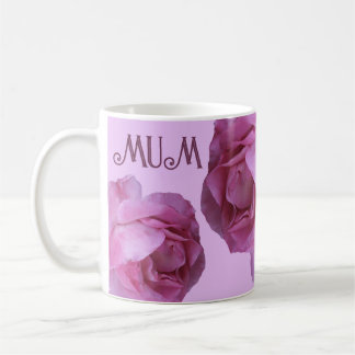 Happy Mother's Day pretty pink rose floral Mom fun Coffee Mug
