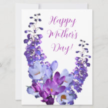 Happy Mother's Day pretty purple floral beautiful