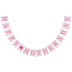 Happy Mothers Day Printable Decor Bunting Flags