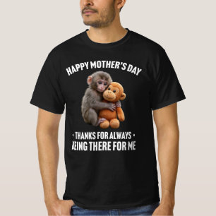 Happy Mother's Day Punch the Monkey Cute Monkey  T-Shirt