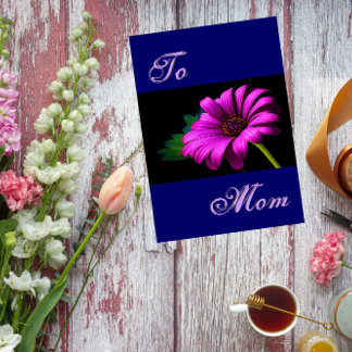 Happy Mother's Day Purple Pink Daisy III Card