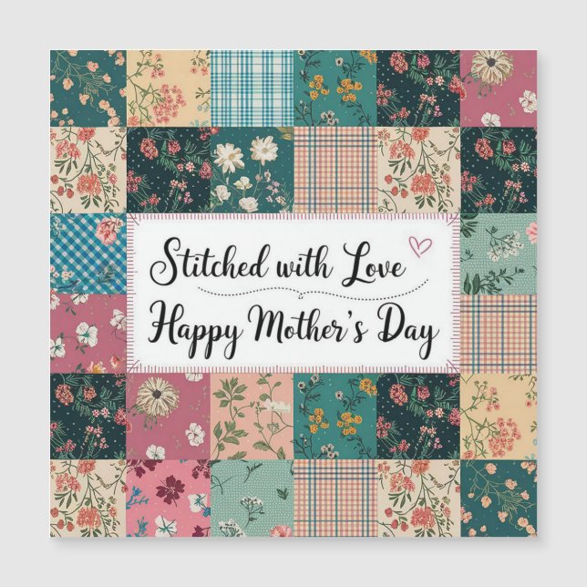 Happy Mother's Day - Retro Cute Quilt Pattern (Front)