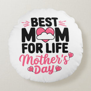 Happy Mothers Day Round Pillow
