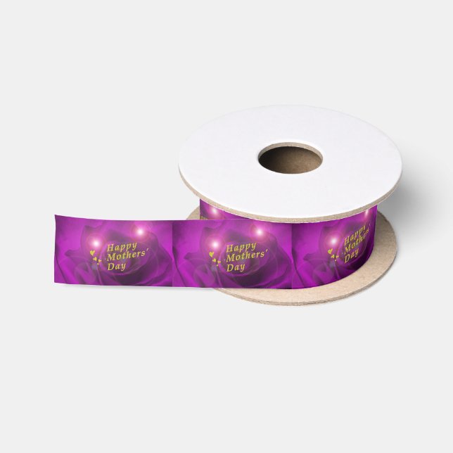 happy mothers day satin ribbon (Spool)