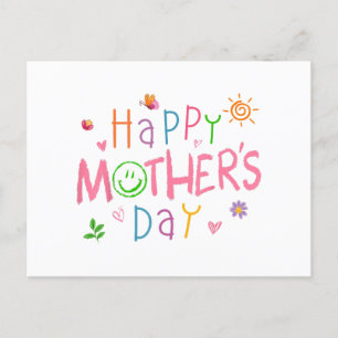 Happy Mothers Day Shirt For Toddler Baby Kids Sayi Holiday Postcard
