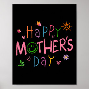 Happy Mothers Day Shirt For Toddler Baby Kids Sayi Poster