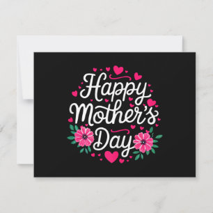 Happy Mother's Day Shirt Women Mom Grandma Mothers Holiday Card