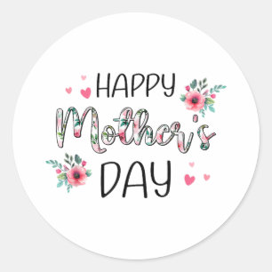 Happy Mothers Day Shirts for Women, Mom Classic Round Sticker