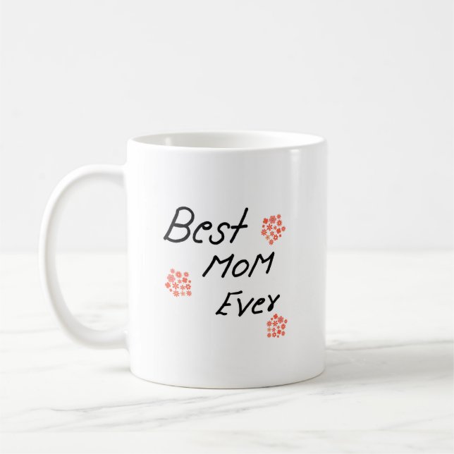 happy mother's day simple handwritten personalized coffee mug (Left)