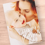 Happy Mother's Day Simple Modern Custom Photo Holiday Card<br><div class="desc">This simple and modern design is composed of handwritten font typography and add a custom photo.</div>