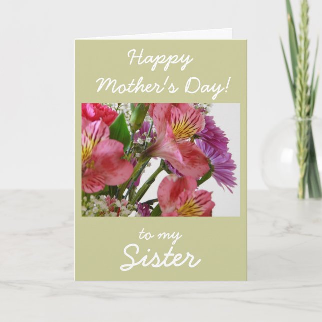 Happy Mother's Day-SISTER! Card (Front)