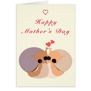 Happy Mother's Day - Snail Family - Hug
