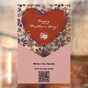 Happy Mother's Day Special - Scan to Learn More! Window Cling