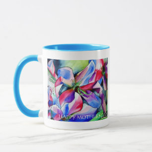 Happy Mother's Day Spring Azalea flower mug
