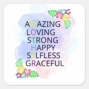 Happy Mother's Day Square Sticker