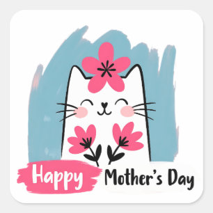 Happy Mother's Day Square Sticker