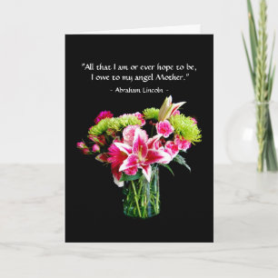 Happy Mother's Day, Stargazer Lily Bouquet Card