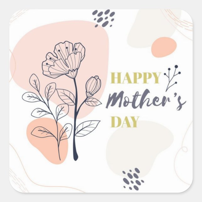 Happy Mothers Day Sticker (Devant)