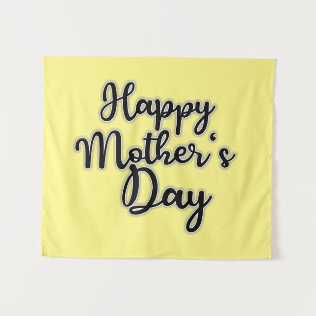Happy Mothers Day Tapestry (Front (Horizontal))