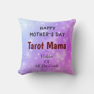 Happy Mother's Day Tarot Mama design Throw Pillow