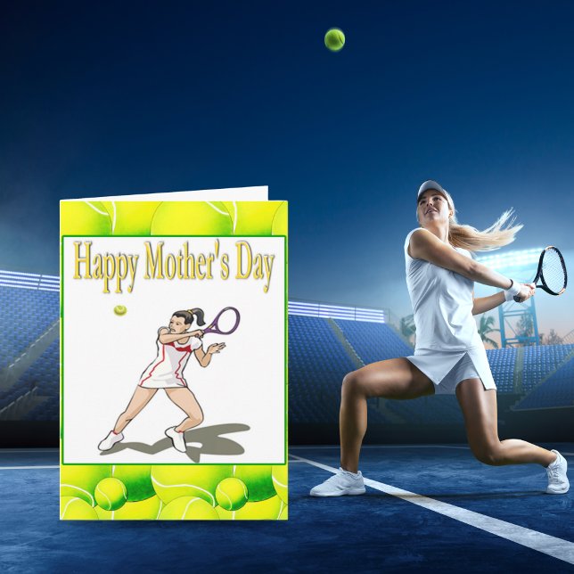 Happy Mother's Day Tennis Mom Card (Creator Uploaded)