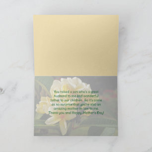 Happy Mother's Day To My Mother-In-law Card