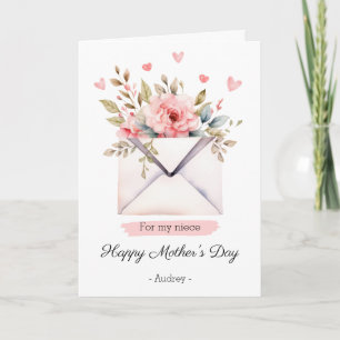 Happy Mothers Day To My Niece Pretty Card