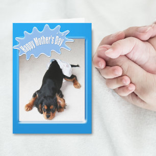 Happy Mother's Day To New Mom Diaper Changing Card