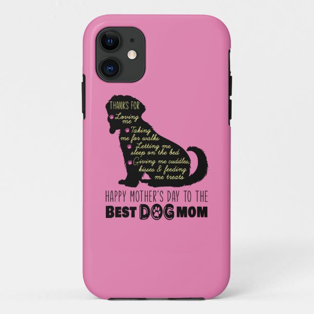 Happy Mother's Day To The Best Dog Mom Case-Mate iPhone Case (Back)