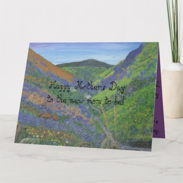 Happy Mother's Day to the new mother to be!! Card (Front)