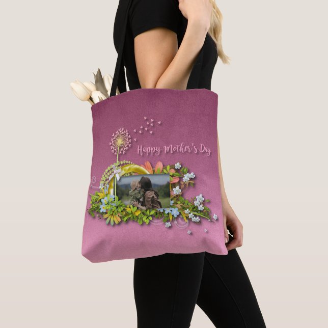 Happy Mother's Day Tote Bag (Close Up)