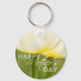 Happy Mother's Day Tulips Keychain