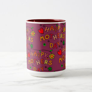 Happy Mother's Day Two-Tone Coffee Mug