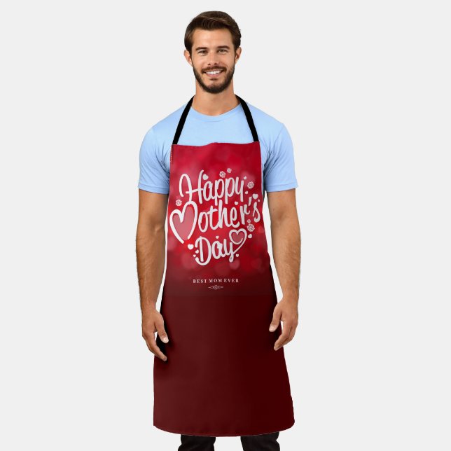 Happy Mother's Day Typography-23534 Apron (Worn)