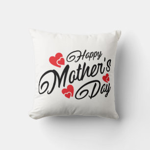 Happy Mother's Day Typography   Throw Pillow