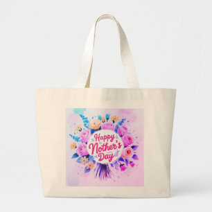 Happy Mother's Day Unique Stylish Large Tote Bag