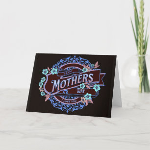 Happy Mother's Day Victorian Floral Flowers Card