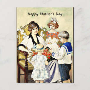Happy Mother's Day, vintage illustration Postcard
