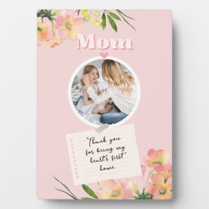 Happy Mothers Day Vintage Love You Mom Plaque