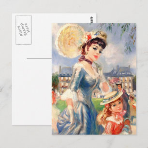 Happy Mother's Day. Vintage Mother and Daughter Postcard