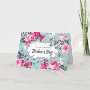 Happy Mother's Day. Vintage Roses Card