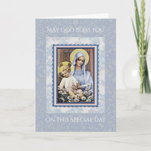 HAPPY MOTHER'S DAY VIRGIN MARY RELIGIOUS CARD