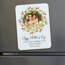 Happy Mother's Day Watercolor Rose Floral Photo