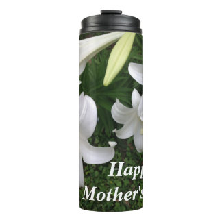 Happy Mother's Day White Lily- Thermal Tumbler