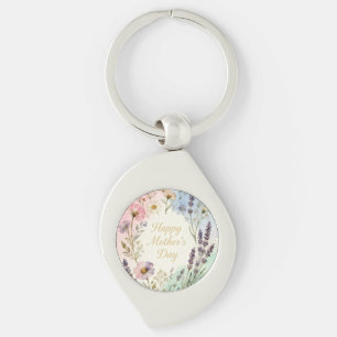 Happy Mother's Day Wildflowers Keychain