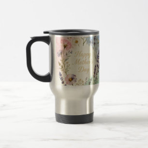 Happy Mother's Day Wildflowers Travel Mug