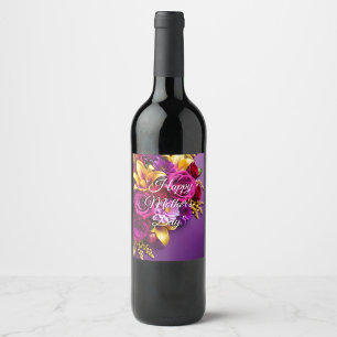 Happy Mother's Day  Wine Label