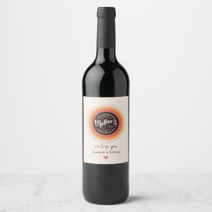 Happy mother's day wine label