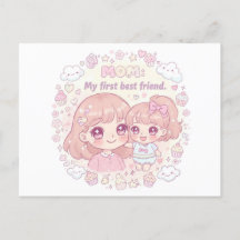 Happy Mother's Day with cute anime design